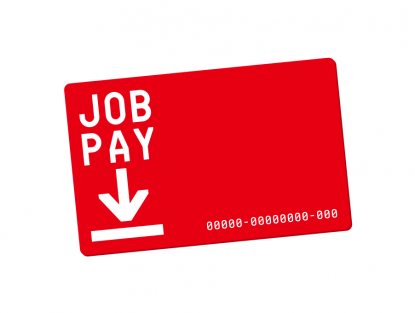 前払い制度「JOBPAY」で毎日が給料日に！
引き落とし時の申請不要でコンビニATMで利用できます
